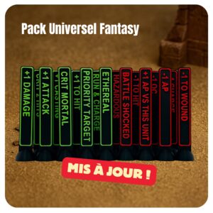 Pack de tokens universel Fantasy