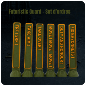 Pack de 36 ordres « Futuristic Guard » Sci-Fi