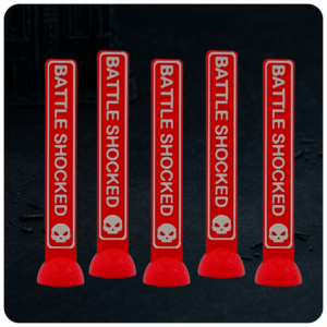 Lot de 5 tokens "Battle Shocked"