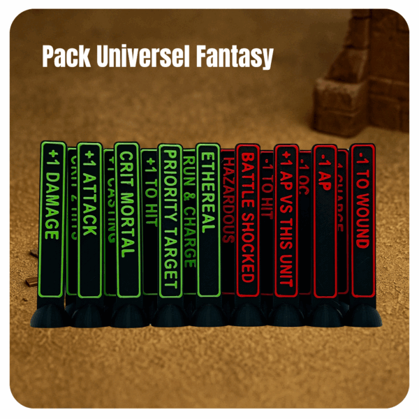 Pack de tokens universel Fantasy