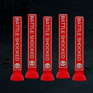 Lot de 5 tokens "Battle Shocked"