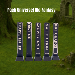 Pack de 54 tokens "Old Fantasy"