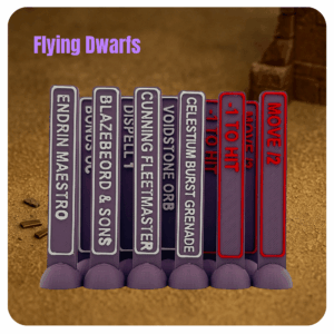 Pack de 53 tokens "Flying Dwarfs"