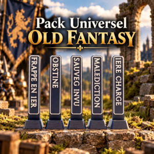 Pack de 54 tokens "Old Fantasy"
