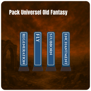 Pack de 54 tokens "Old Fantasy"