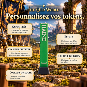 Tokens 100% personnalisable Version Old Fantasy