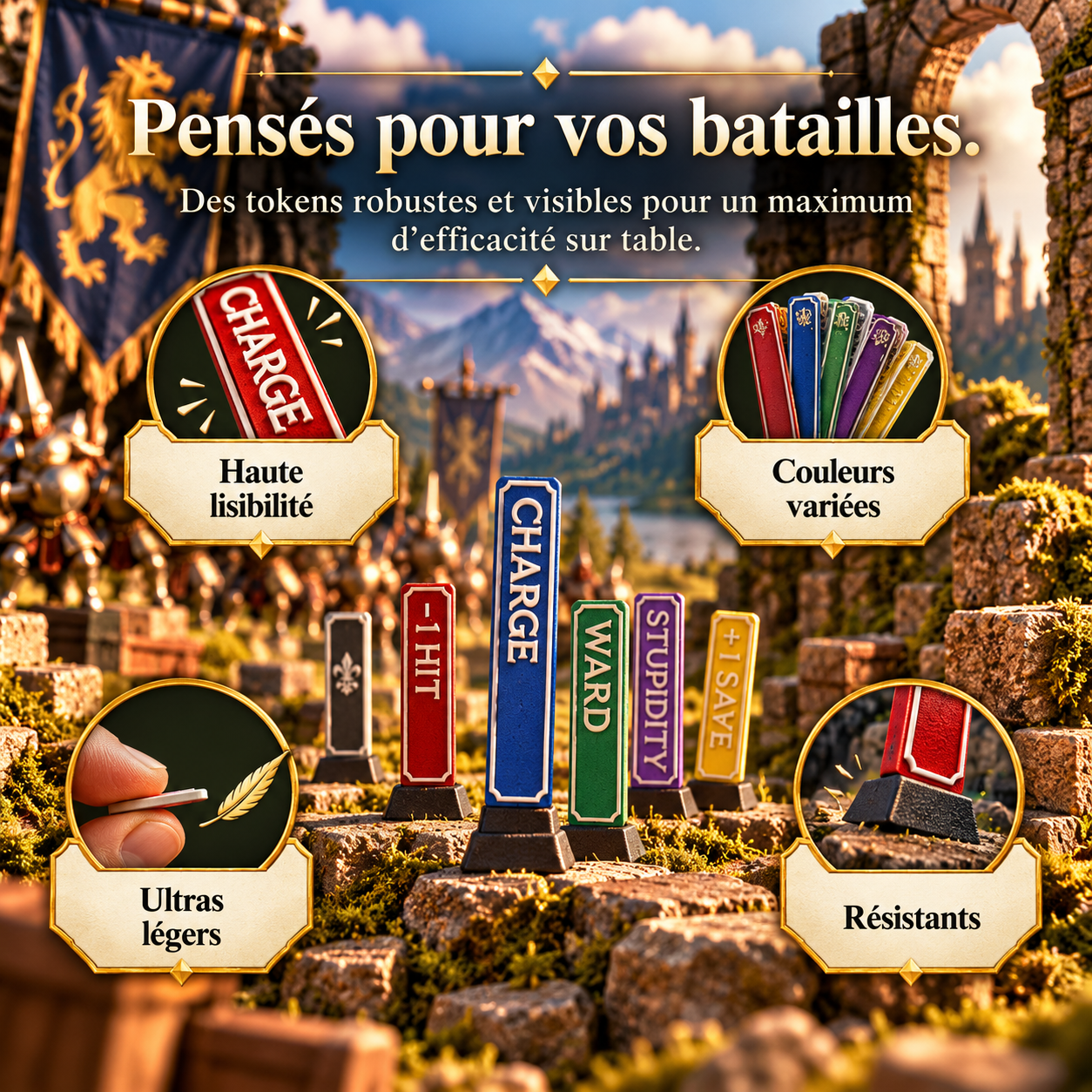 Tokens 100% personnalisable Version Old Fantasy – Image 3