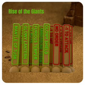 Pack de 41 tokens "Rise of the giants"