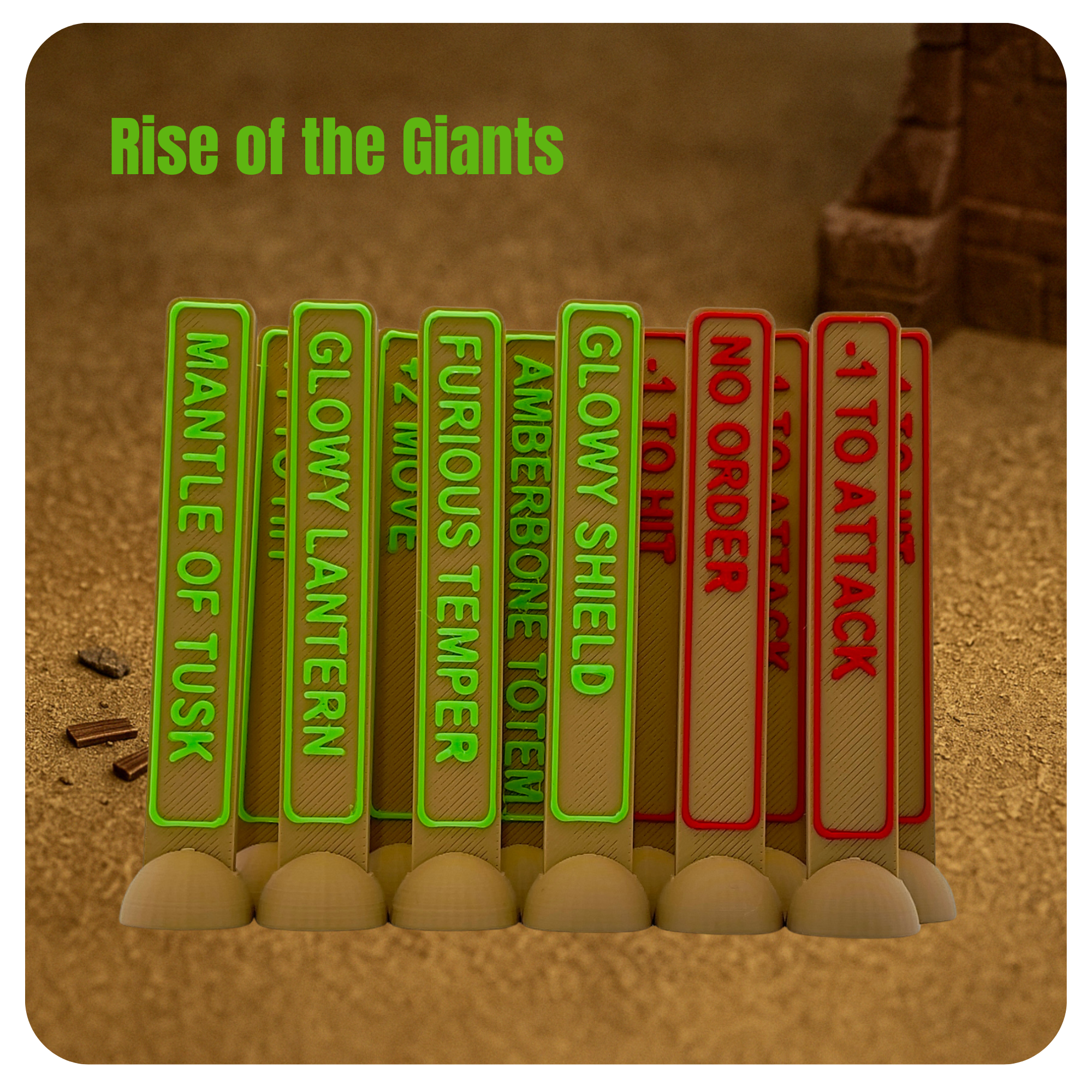Pack de 41 tokens "Rise of the giants"