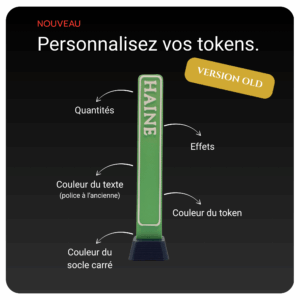 Tokens 100% personnalisable Version Old Fantasy