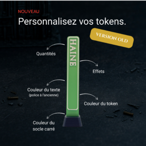 Tokens 100% personnalisable Version Old Fantasy