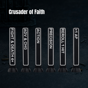 Crusader of Faith | Pack de 44 tokens | Wargame tokens