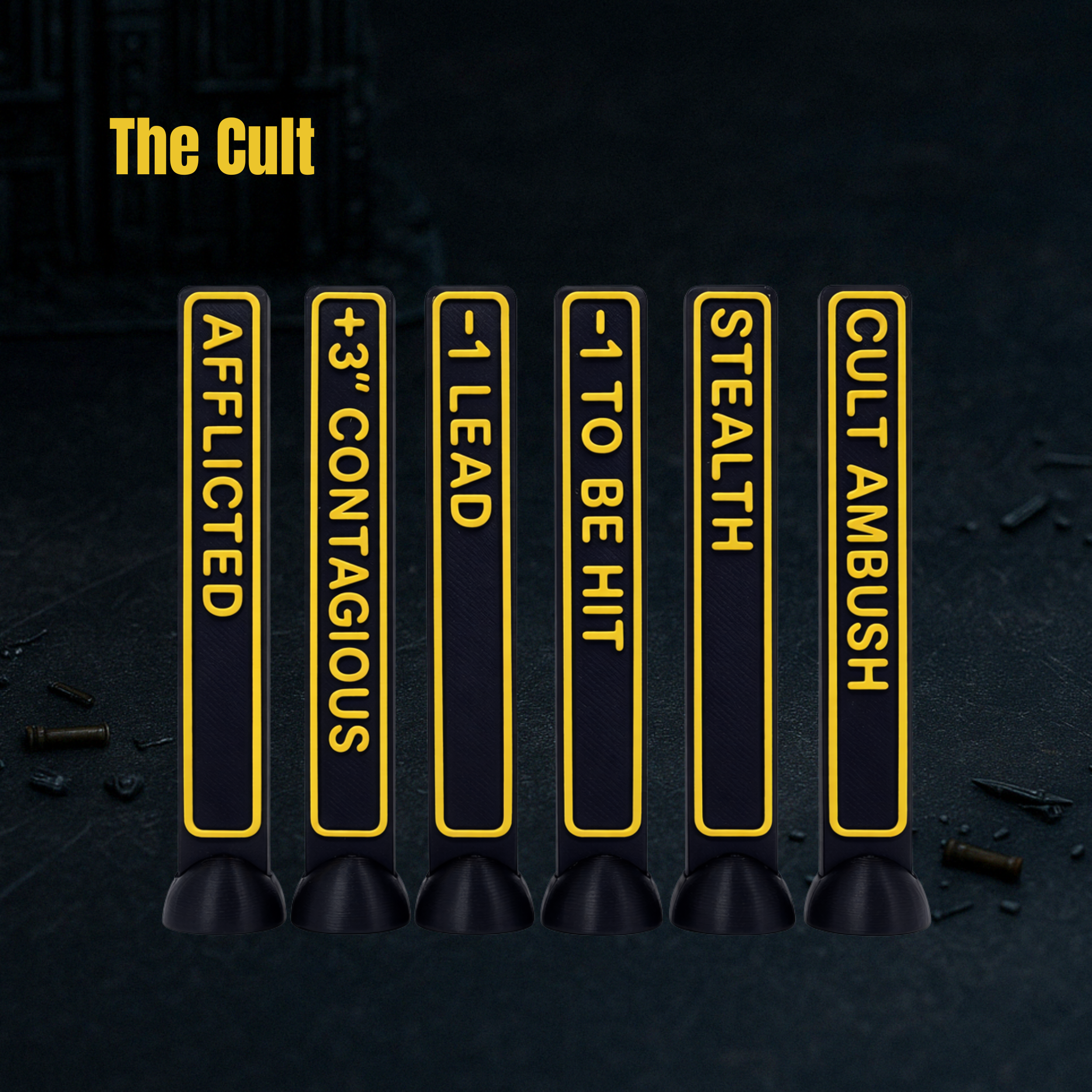The Cult | Pack de 94 tokens | Wargame tokens