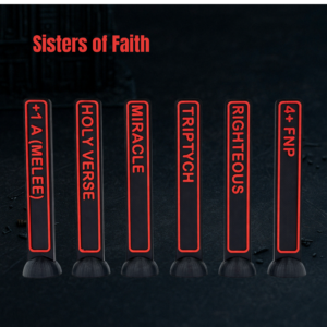 Sisters of Faith | Pack de 70 tokens | Wargame tokens