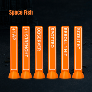 Space Fish | Pack de 68 tokens | Wargame tokens