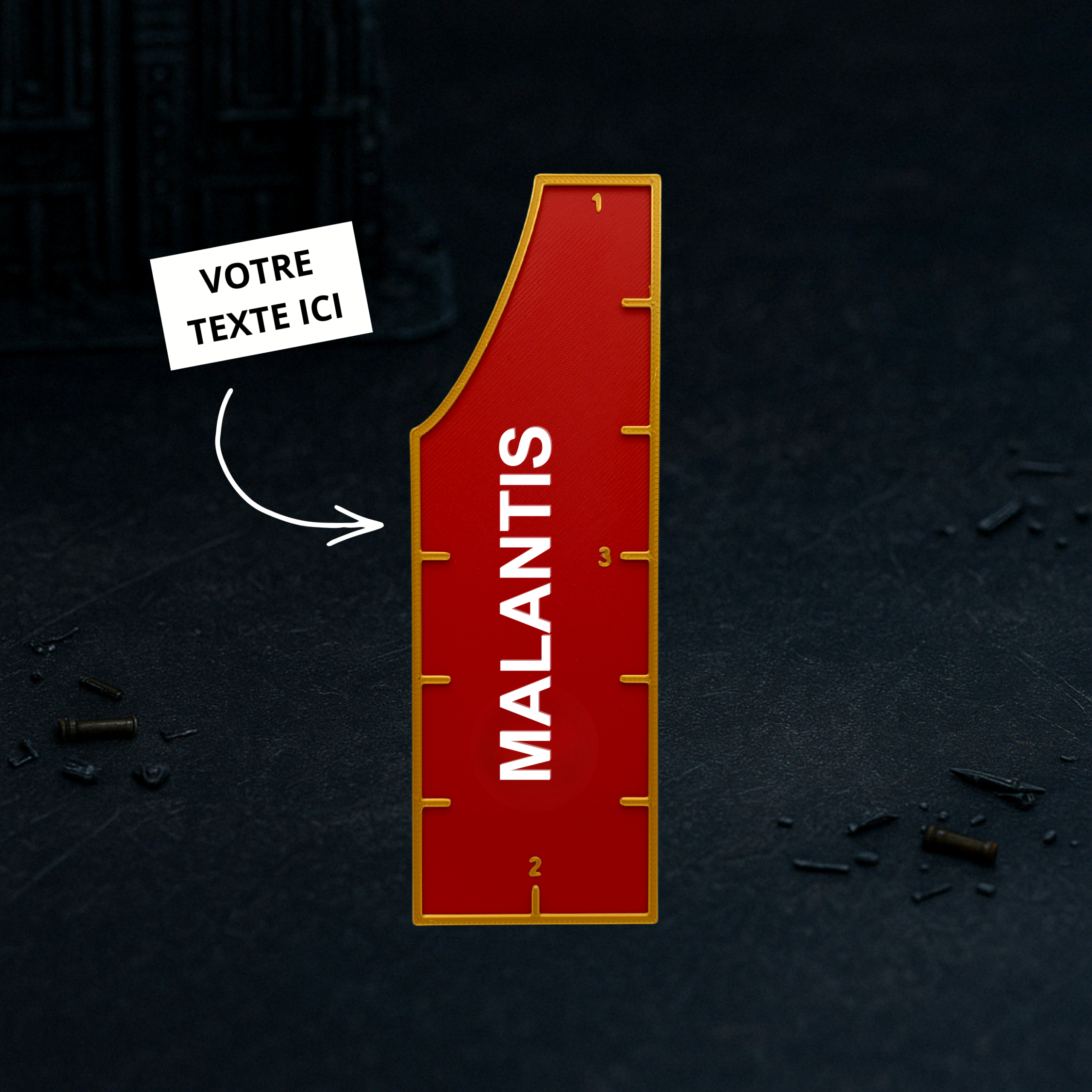 Jauge de combat de 6" personnalisée