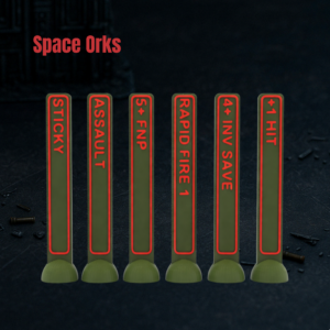 Space Orks | Pack de 57 tokens | Wargame tokens