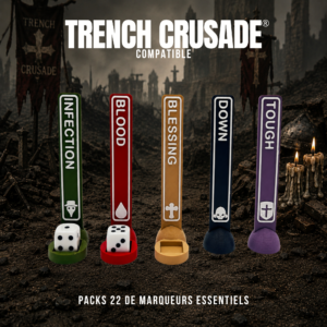 Pack de 22 marqueurs compatible Trench Crusade